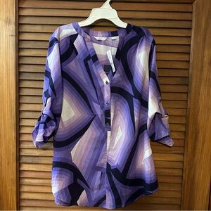New York & Company Purple Blouse